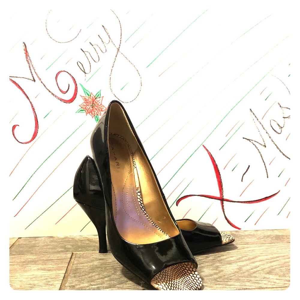 Tahari Square Peep Toes